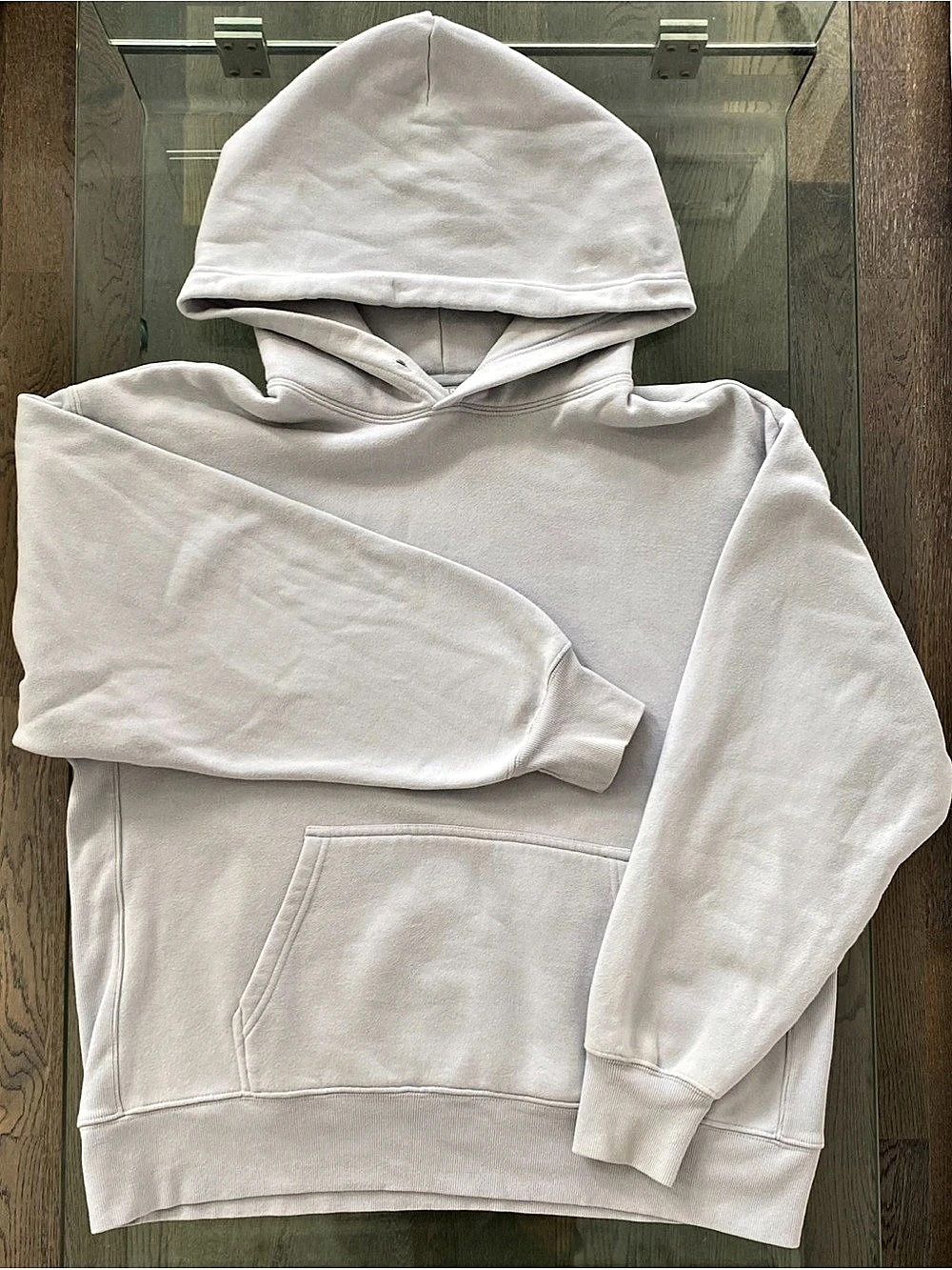Aritzia TNA Cozy Fleece Boyfriend Hoodie Grey Size M #92133